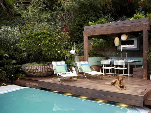 富有艺术感的旧枕木造型